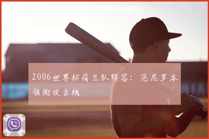 2006世界杯荷兰队阵容:范尼罗本领衔攻击线